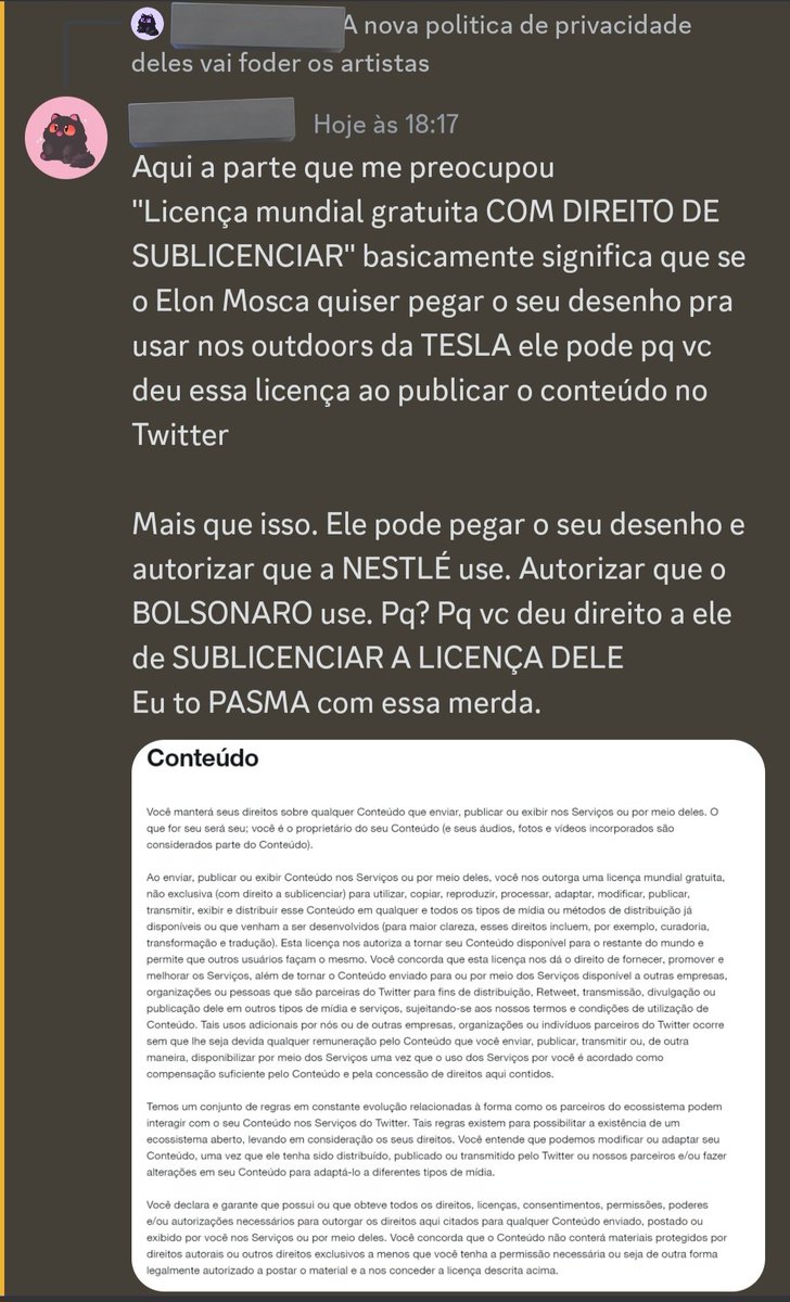 Ivy_Heavens's tweet photo. Gente prestem atenção nisso aqui, principalmente artistas da plataforma, o que a nova política de privacidade e conteúdo do Twitter tá querendo fazer com a gente.
Isso é assunto sério! https://t.co/OaxHWzFyAl