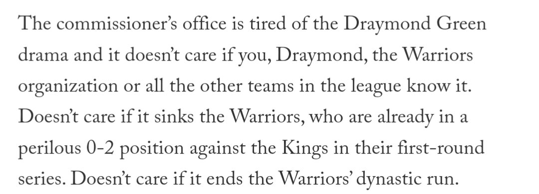 JazzFreeCFA's tweet photo. They shouldn't care about what it does to the Warriors. Don't do things to get suspended 🤷🏽‍♂️ https://t.co/SfKkwnjBww