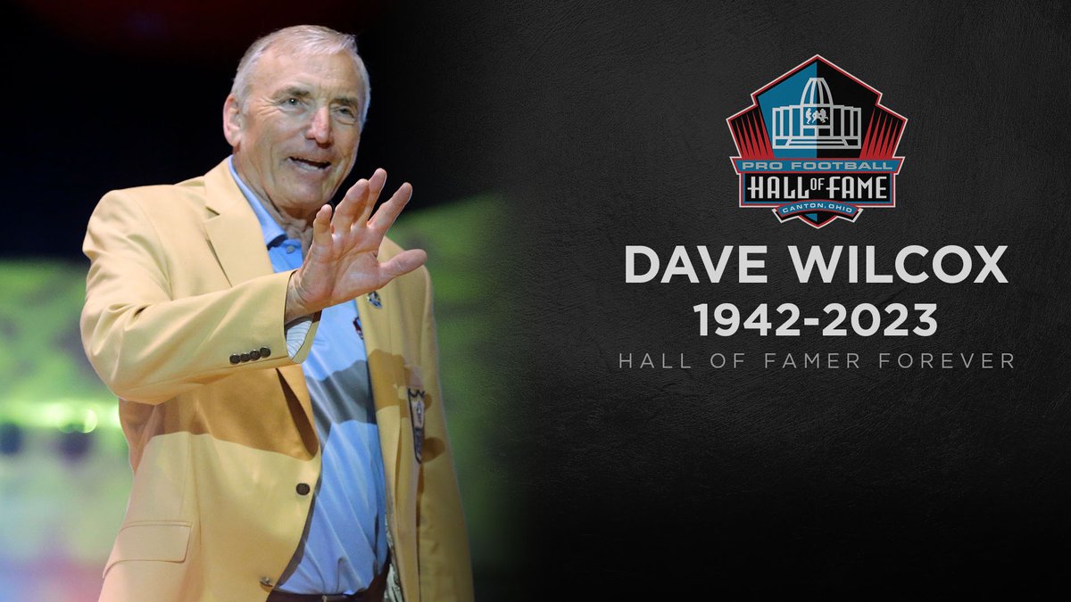 ProFootballHOF's tweet photo. We are saddened to share the news that Pro Football Hall of Famer Dave Wilcox has passed away at age 80. #HOFForever 

More Info: https://t.co/yqllExvVSi https://t.co/ByISUcnKYV