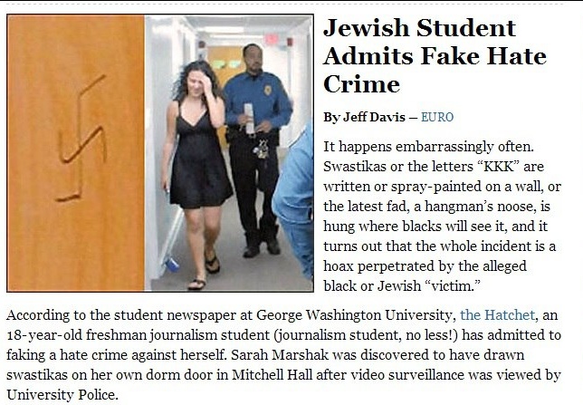 Shmagpie's tweet photo. @FitzInfo Fake hate crimes, we have had many such cases. https://t.co/Xf6DM05gmy