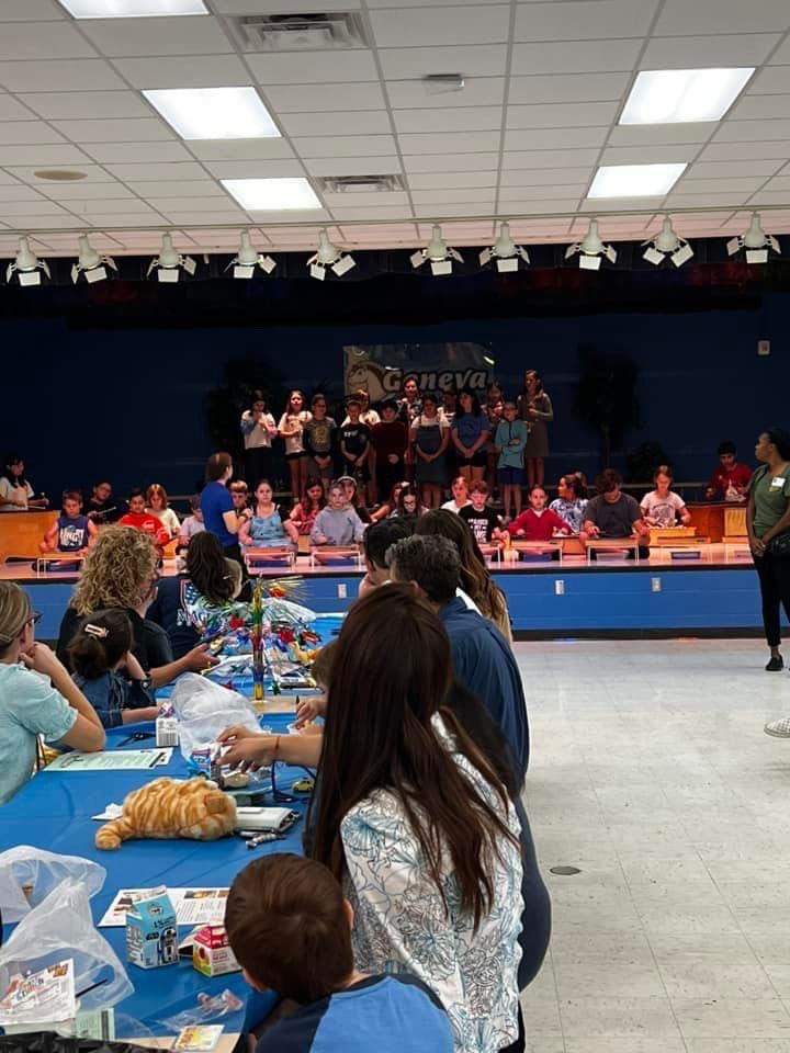 GenevaElem's tweet photo. The newest Mustangs joined us for Kindergarten Round Up this morning. Our 5th grade leaders helped give the campus tours. Still need to register? Join us for the 23-24 school year! https://t.co/5y2dflfEeS https://t.co/KO2AfwjDCm