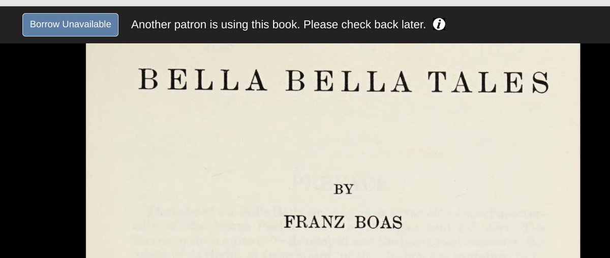 OnlineCrsLady's tweet image. the publishers&apos; complaint against @InternetArchive makes no sense: #ControlledDigitalLending works just like a library! someone else is using this book, so I have to wait. I&apos;ll wait!
I LOVE THE INTERNET ARCHIVE.
archive.org/details/bellab…
(as that link shows, I&apos;m looking for ravens)