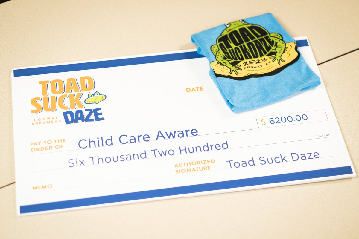 ToadSuckDaze's tweet photo. Ultimately, this will increase the quality of childcare in our region and expand access to childcare for voucher-eligible families.

Giving like this would not be possible without our festival partners! Still more giving to come! https://t.co/6JMbIu2tfF