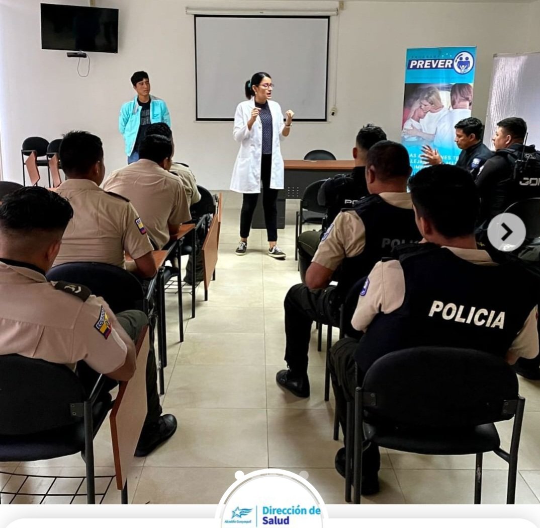 JulietaSagnay's tweet photo. Programa PREVER inicia jornada de capacitación en prevención de consumo de sustancias @alcaldiagye @PUFSD_ @PoliciaEcuador https://t.co/1KwecEvCUN