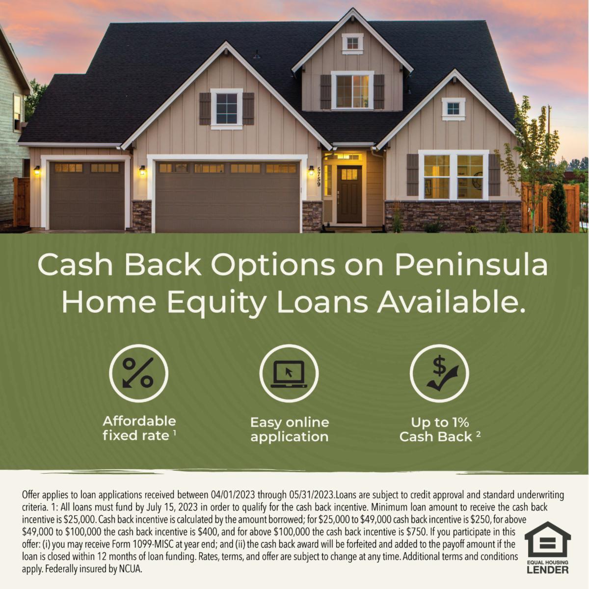 PCFCUwa's tweet photo. Unlock the power of your home's equity! For a limited time, get up to 1% cash back on fixed rate, fixed term loans. Available now thru May 31. Contact us today or visit https://t.co/4xSFrM4uLw to learn more.
#PCUCares #Promotion #HomeEquityLoan #FixerUpper #FinancialFreedom https://t.co/dUtGDJNuXc