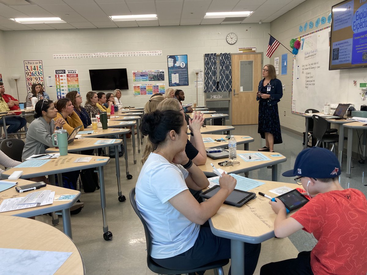 Erika_Perry11's tweet photo. #Lex1ShoutOut to ⁦@kdkoon1⁩ for ROCKIN’ her session on Engaging Active Math Lerners today! She is a #Beast inside and outside the classroom! 👊🏻⁦@LexingtonOne⁩ ⁦@LHSWildcatsLex1⁩ https://t.co/L0qhNOuGOW