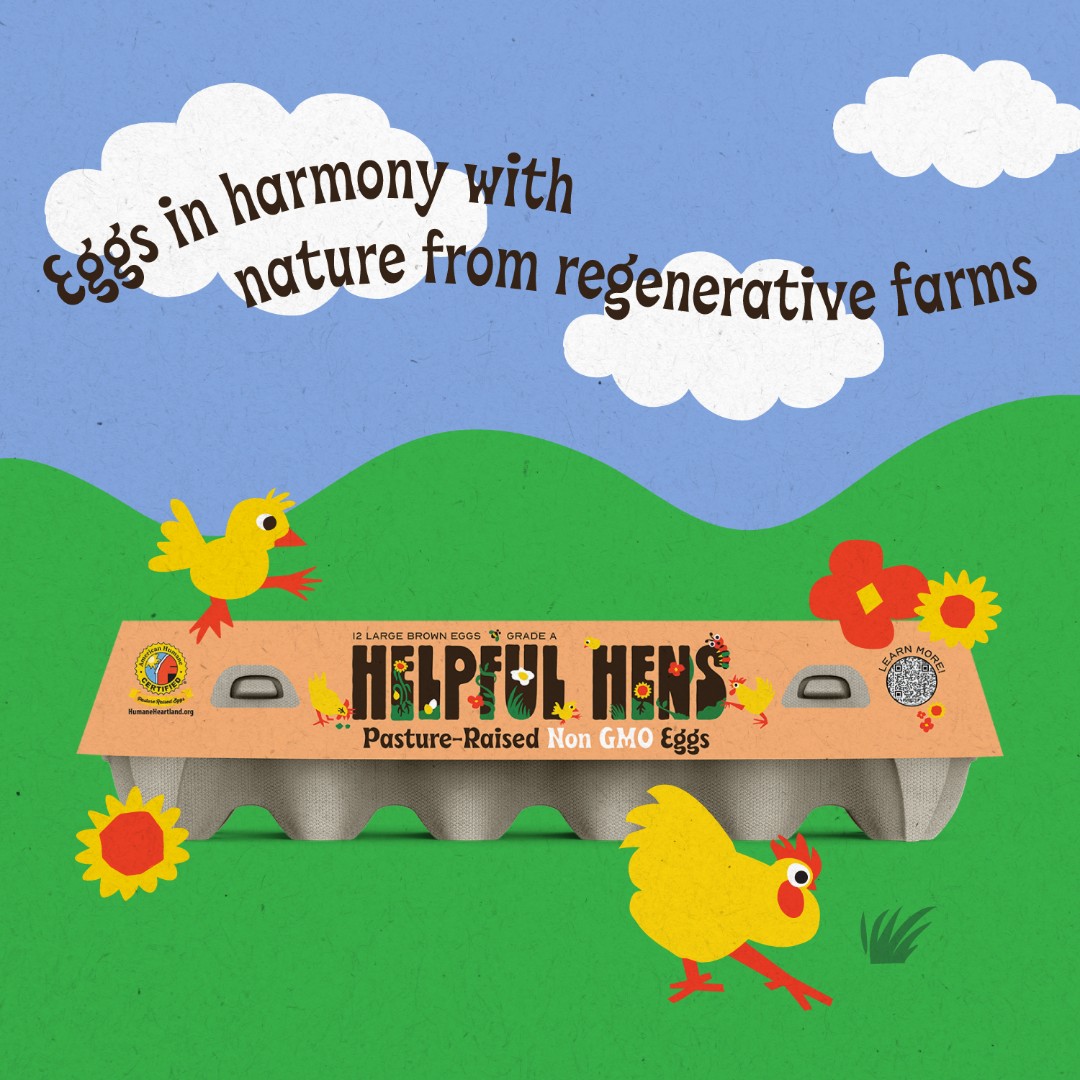 EarthOriginsMkt's tweet photo. @HelpfulHens eggs come from #regenerative farms that restore soil, rejuvenate ecosystems, and invest in the Earth🌎…all with eggs! Save a dollar a dozen on Pasture Raised Eggs through the end of April. #pastureraised #pastureraisedeggs #earthday #organic #nonGMO https://t.co/J3yXvm1N94
