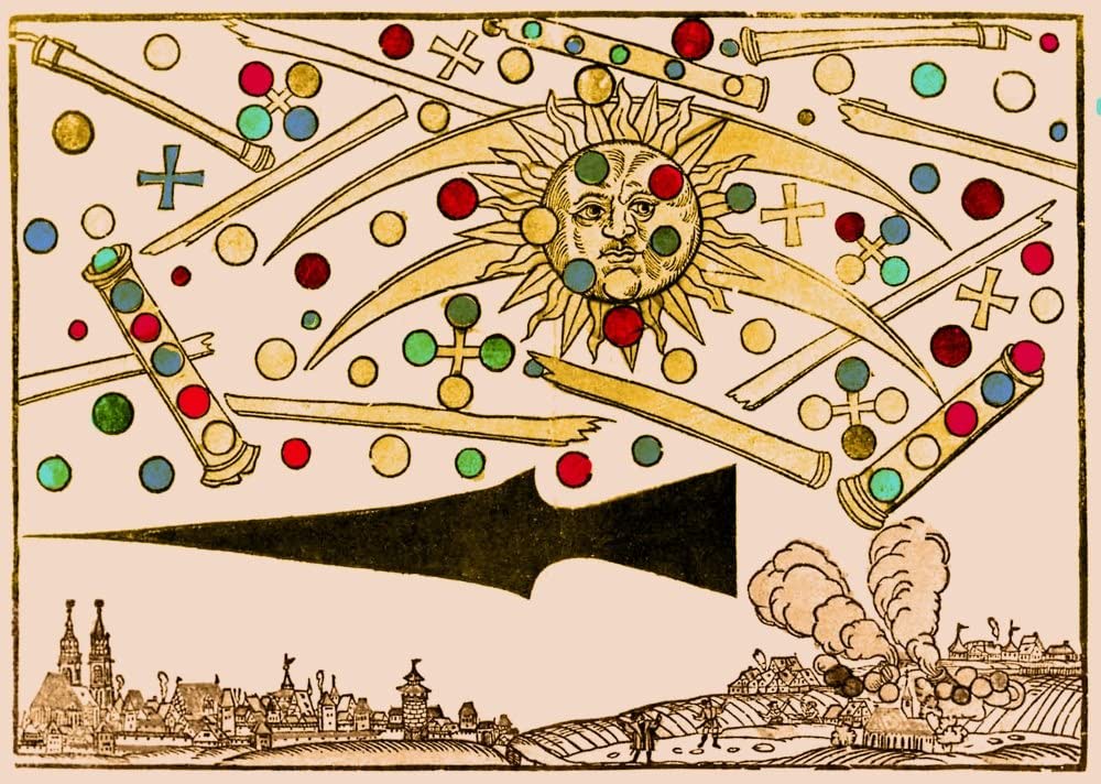 In the year of 1561 in Nuremberg, today's Germany, a fight between two groups of Mylar balloons was witnessed by the entire city.
#ufotwitter #uaptwitter #Disclosure #UFOSightings #UFOs #UFOshotdown