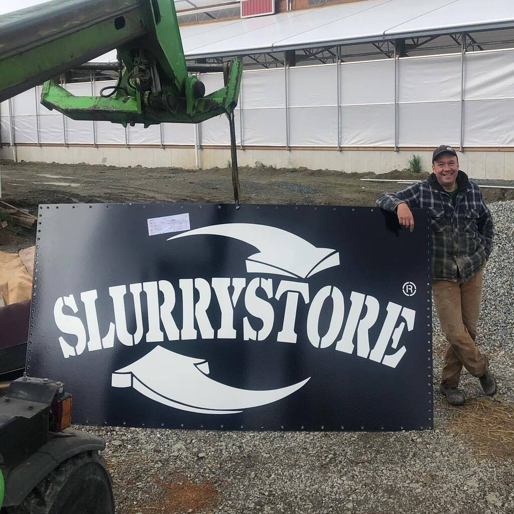 MatthewLaity's tweet photo. Fun day on the farm today.  After many lengthy delays, the final piece of the new barn project is underway. This is the first part of a giant cow poo storage tank.  Is it weird that this makes me happy?

#slurreystore https://t.co/EP4gwZscef https://t.co/wlIfZc5cOy