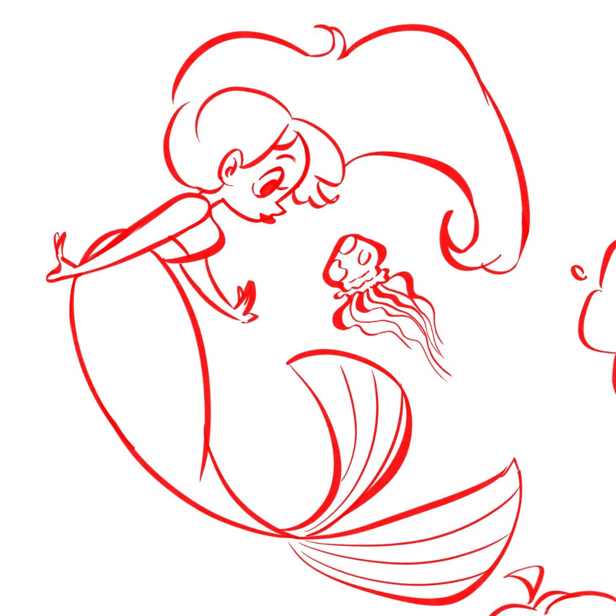 hailjune's tweet photo. Mermaid doodle 🥴
#artistontwittter #characterdesign https://t.co/GJeYmJOFqB