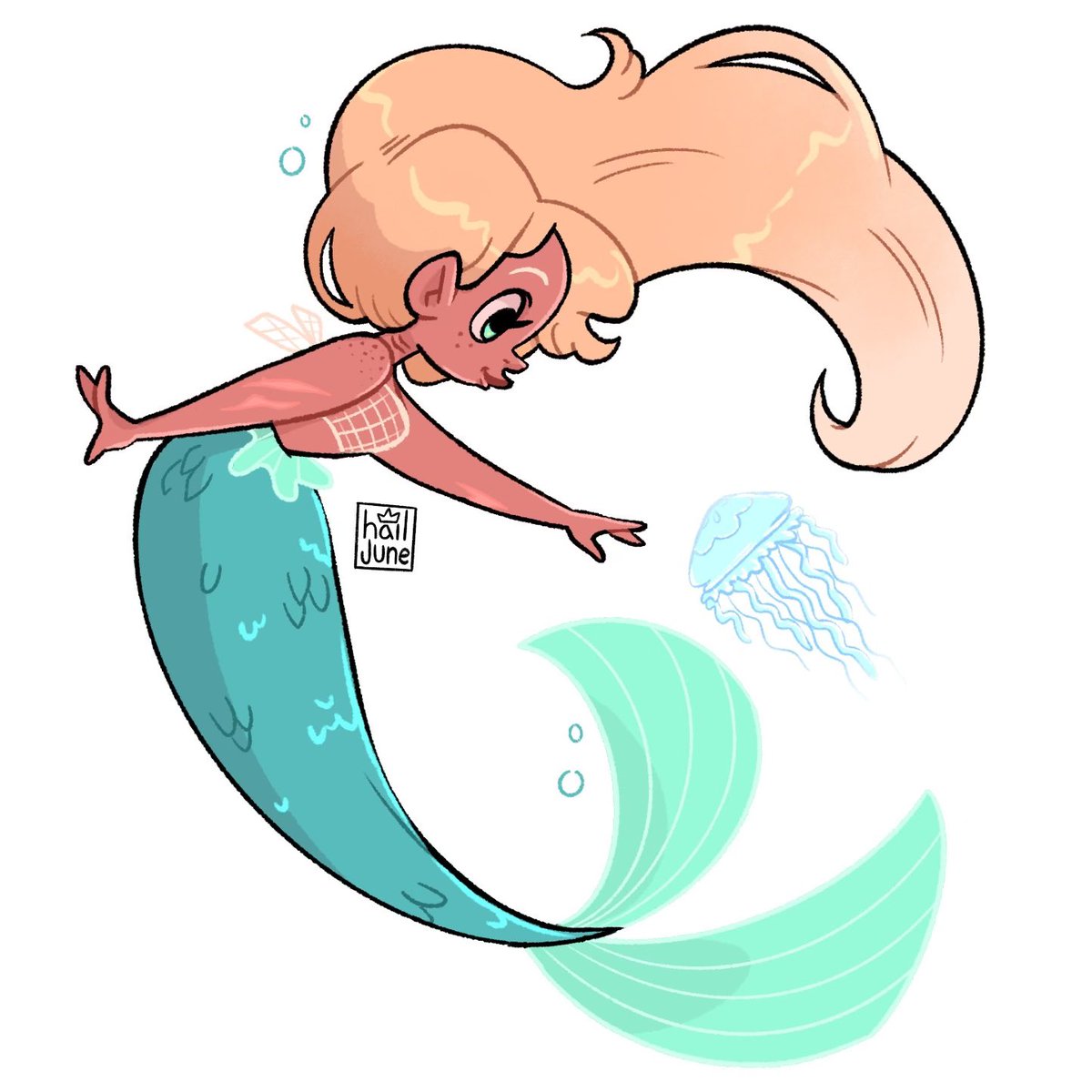 hailjune's tweet photo. Mermaid doodle 🥴
#artistontwittter #characterdesign https://t.co/GJeYmJOFqB