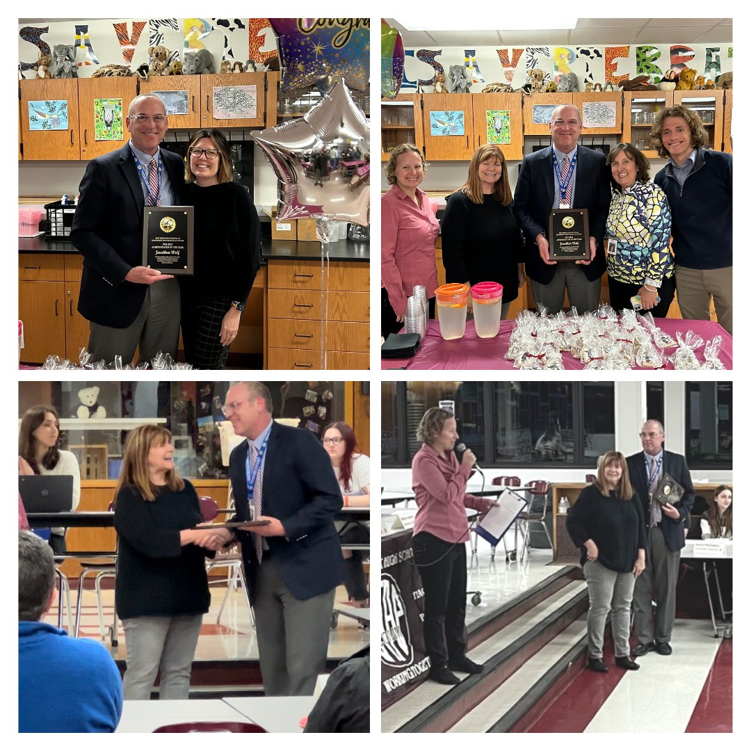 Monday evening, OPHS Principal, Mr. Jon Wolf received the <a href="/NYSCLSA/">NYSCLSA</a> Administrator of the Year Award!  Congratulations Mr. Wolf! 👏