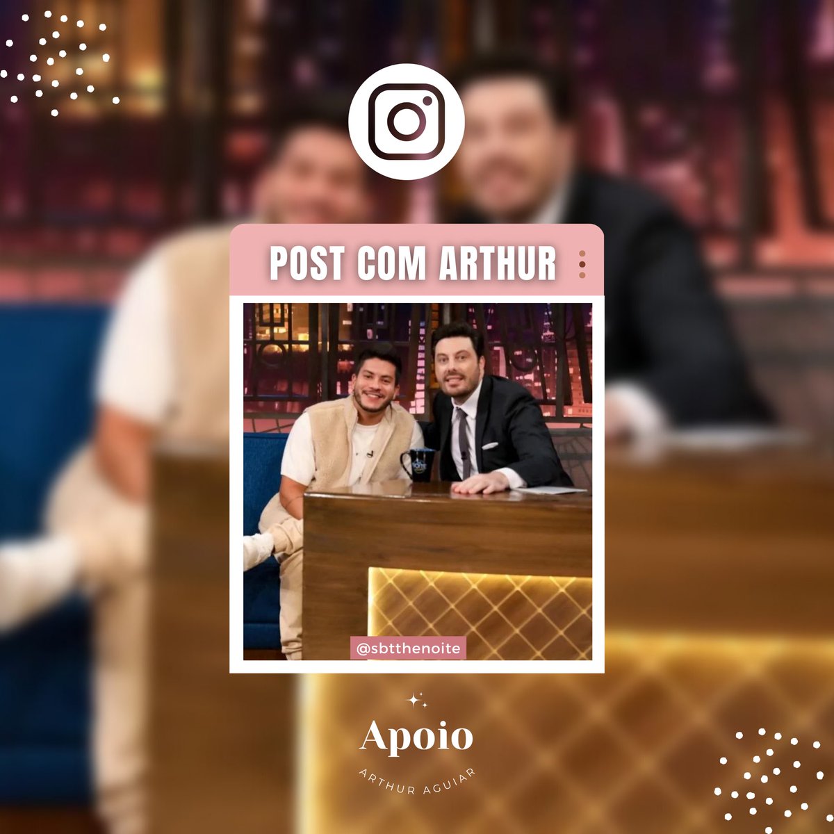 ApoioAA's tweet photo. • 📺 | ARTHUR NO THE NOITE 

Tem post novo no Instagram do @SBTTheNoite dos bastidores do programa de hoje, anotem aí na agenda, às 00h30 no canal SBT!

Vai ser lindo demais 🤍

✨ Curte, comenta, compartilha e salva 

🔗 https://t.co/c9XQGYTWQU https://t.co/ny7whtew0I