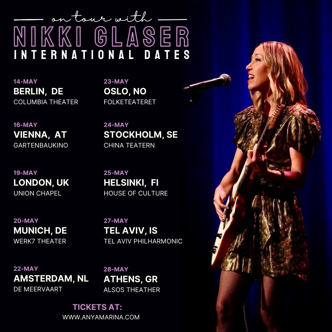 Anya Marina (@anyamarina) on Twitter photo So thrilled to be playing all these international dates w <a href="/nikkiglaser/">Nikki Glaser</a>! Tix @ anyamarina.com So thrilled to be playing all these international dates w <a href="/nikkiglaser/">Nikki Glaser</a>! Tix @ anyamarina.com