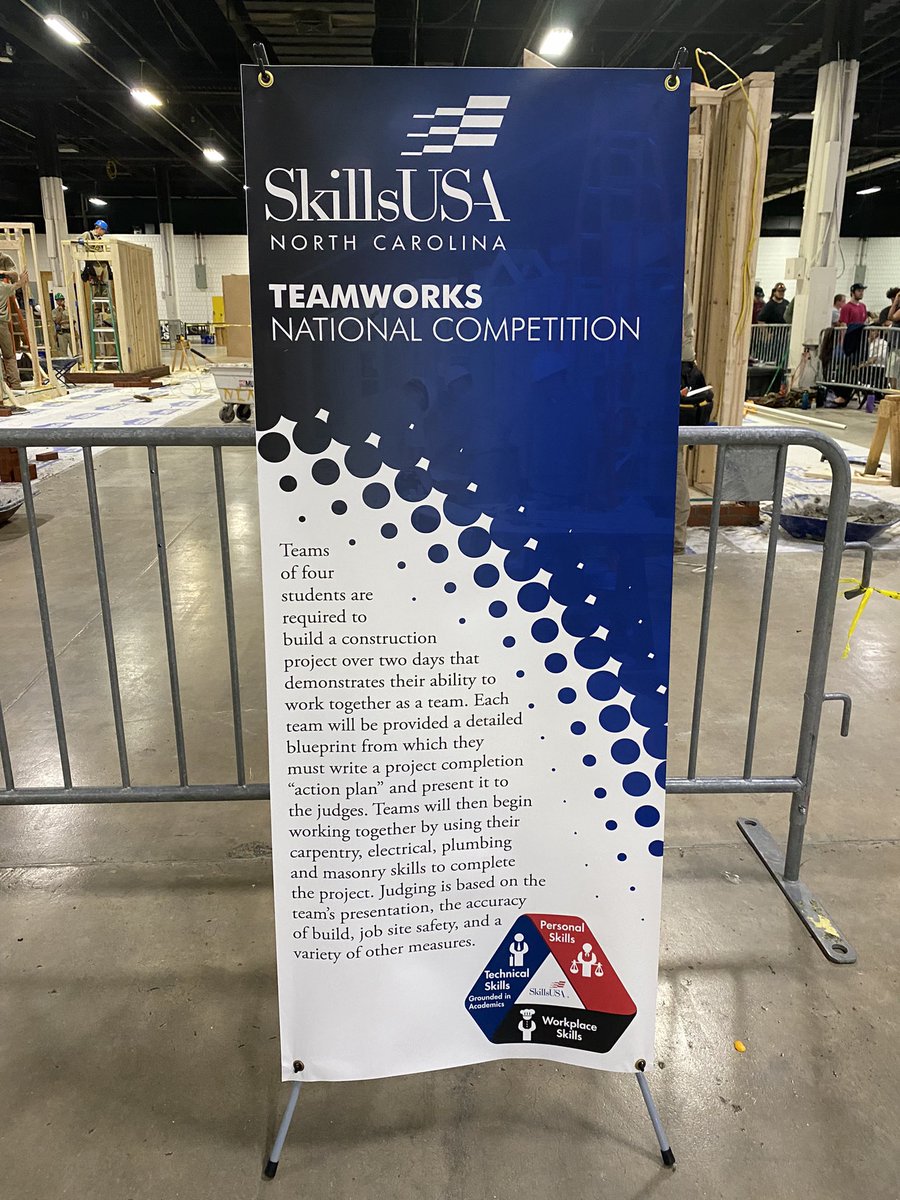 KarenBoyles1's tweet photo. Check out this video! So impressed to see an all-female 4-person team competing today at the NC SkillsUSA state competition! (Carpentry, Masonry, Electrical, and Plumbing) @SkillsUSA @SkillsUSAnc @CTEforNC https://t.co/CmZkInbNud