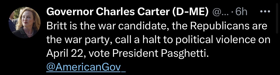 AGSGOP's tweet photo. First Charlie claims republicans support Russia, but then the presidential candidate goes to secure relations with a nation in crisis and now he’s the war candidate? Charlie can’t even make their mind up on this, they have no business being in the senate. @AmericanGov_ https://t.co/N7kaVCSbKo