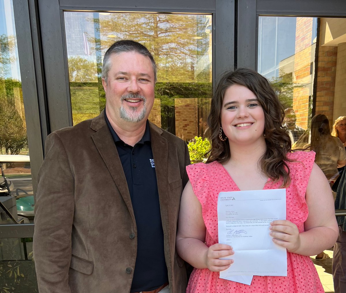 Christina Alford received the Jack Winton Gunn award; a cash award that is given for overall academic excellence in honor of the former Dean. It is among the highest honors and awards presented at Delta State University <a href="/DeltaState/">Delta State University</a> <a href="/DSU_Foundation/">Delta State University Foundation</a> <a href="/DSU_Alumni/">Delta State Alumni</a>