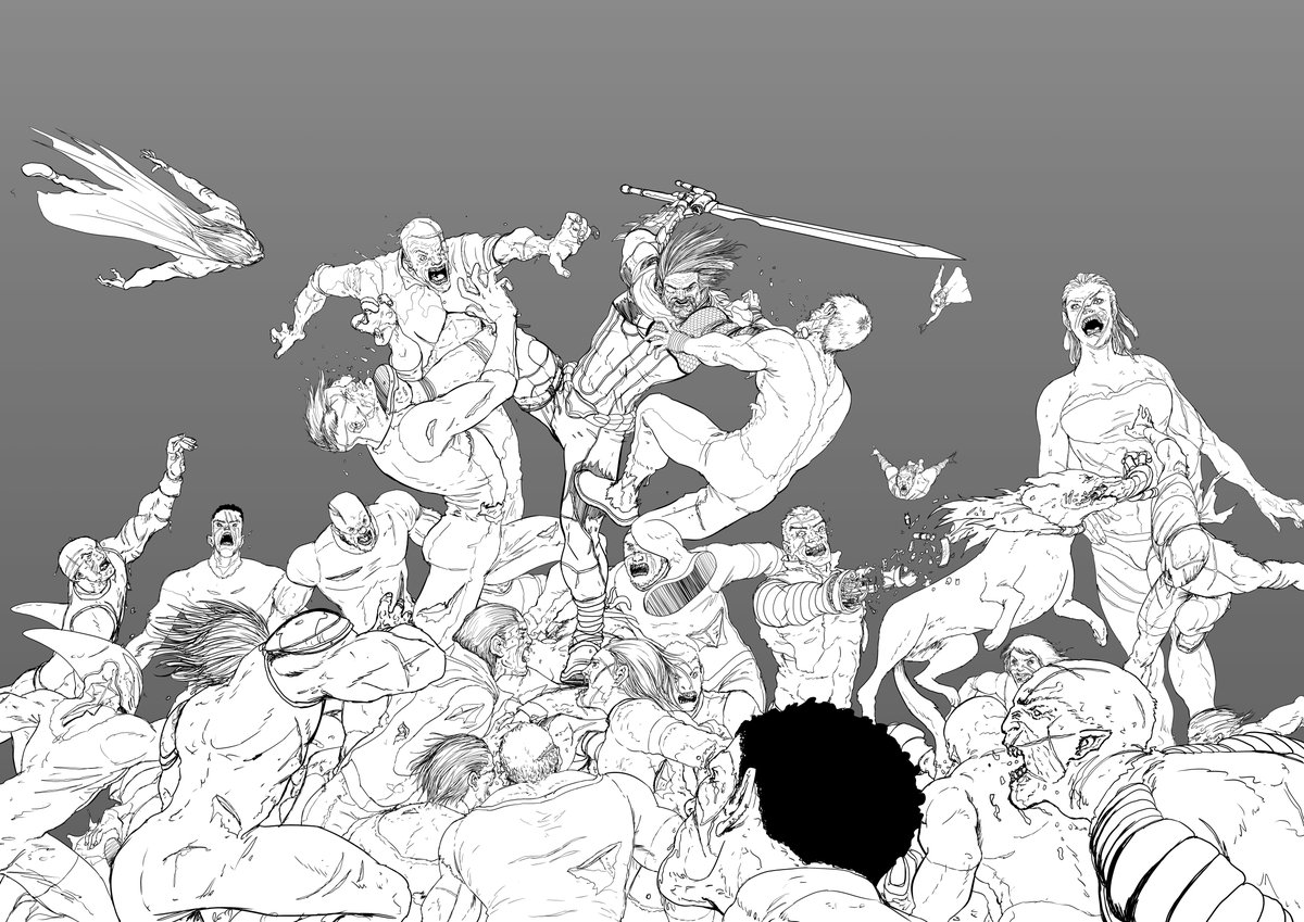Kamo_1981's tweet photo. Some easy lines. #Dceased #Unkillables #Dccomics #Deathstroke https://t.co/tANHqsEezn