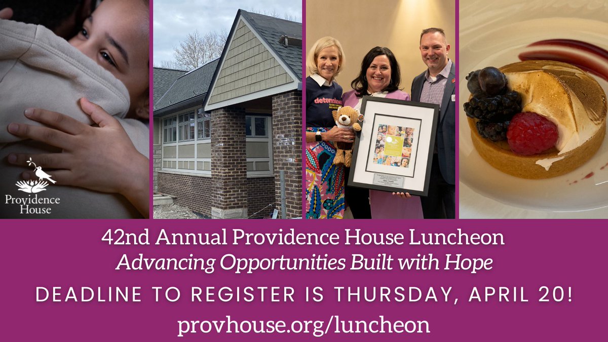 provhouseCLE's tweet photo. Don't miss our Annual Luncheon April 26, at 12 pm for
🏠 Exciting updates on our East Campus
🎤 Keynote address by @chrisronayne 
 🌟Every Child Awards honoring @UHhospitals, @ThreeArchesFnd &amp; @CleGuardians Significant Others Association
🥘 Delicious food
https://t.co/DzzmM9AerW https://t.co/H0V3z9b44W