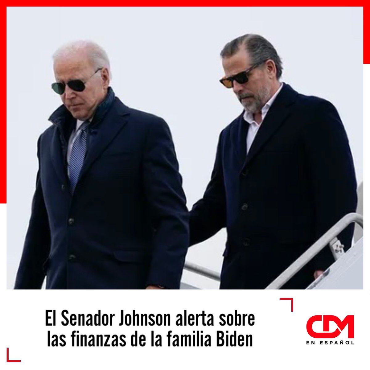 cdm_espanol's tweet photo. POLÍTICA 🏛️ | El Senador Johnson alerta sobre las finanzas de la familia Biden https://t.co/3fDzIyYYeM #FamiliaBidenCorruptos #BidenCorrupto #SenJohnson #BidenFiles #HunterBiden #HispanosenUSA #NoticiasenEspañol #NoticiasUSA #NoticiasUSAEspañol https://t.co/DCiOwOHBZ5