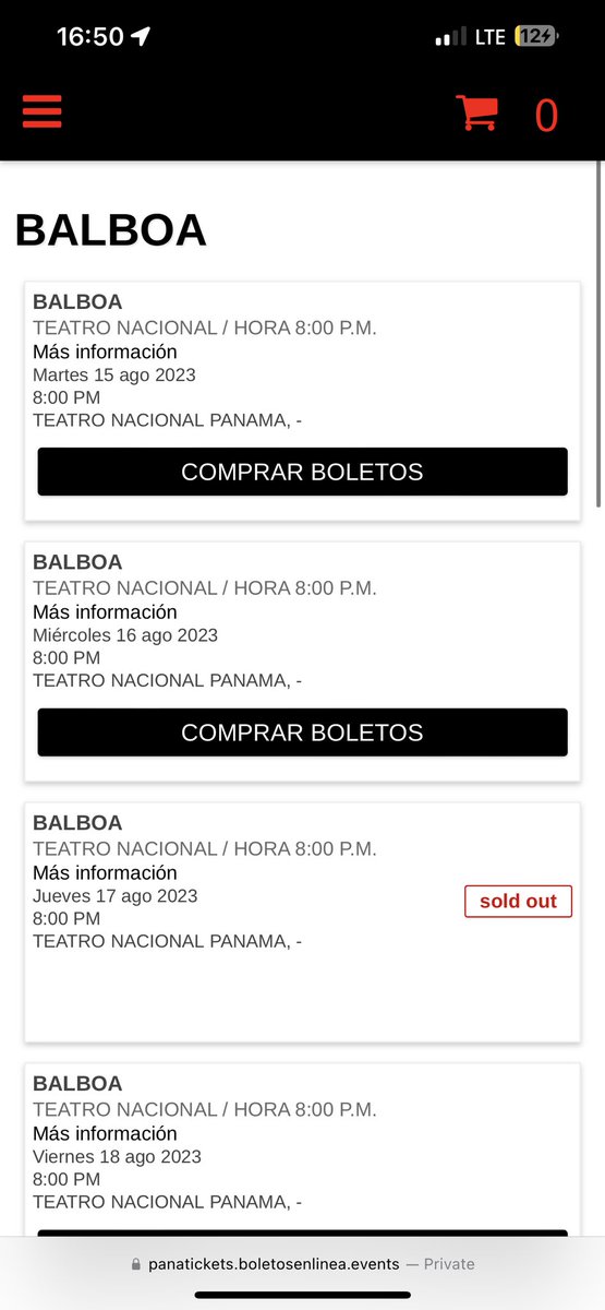 A sólo 2 días de abrir la venta de boletos de <a href="/BalboaElMusical/">BALBOA: El Musical</a> ya tenemos una función TOTALMENTE VENDIDA y las otras se están yendo muy rápido!

A los que ya tienen sus boletos 1519 GRACIAS 😍😍😍 y a los que aún no: No se queden por fuera 🙌🏼

Boletos acá: balboamusical.com