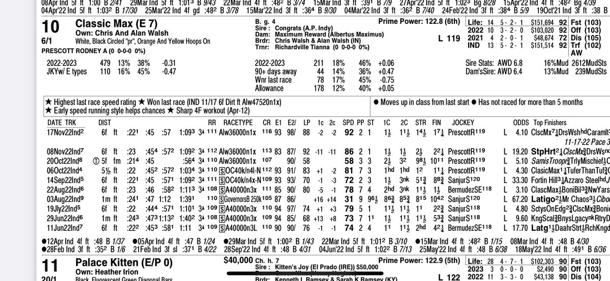 Turf_slayer's tweet photo. Think this horse is cranked up? Look at all those bullets!! Currently 4-1 on the tote https://t.co/WoluCocPqH