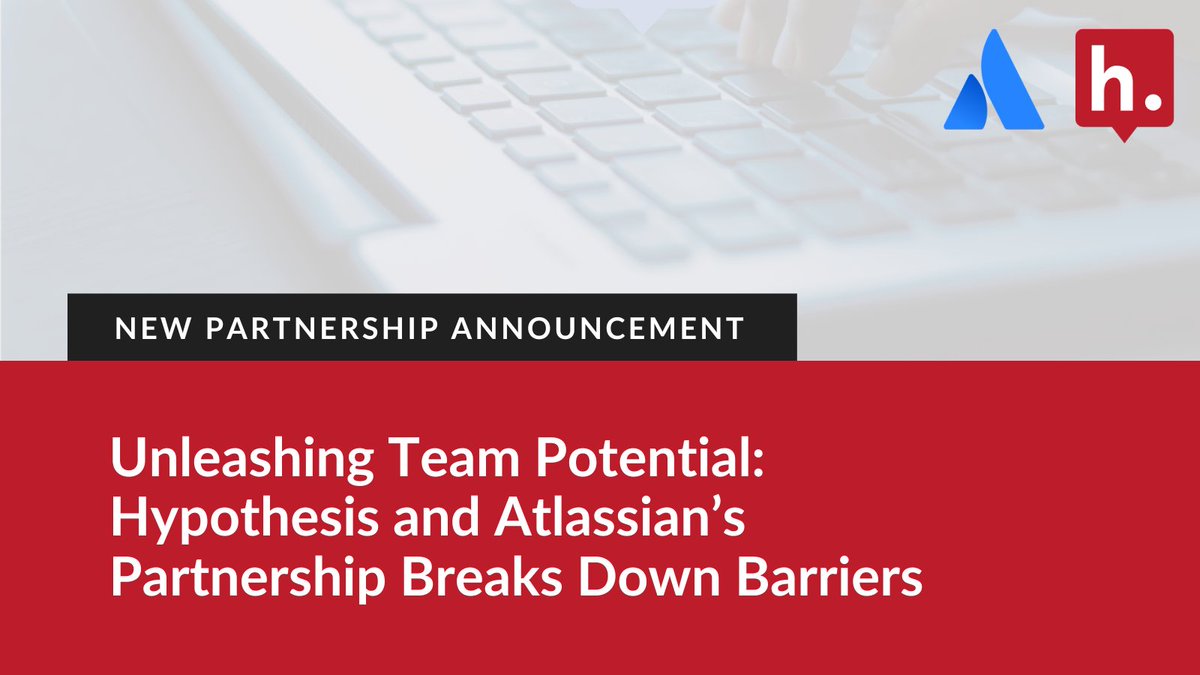 We're partnering with <a href="/Atlassian/">Atlassian</a> to transform team collaboration! Hypothesis will be integrated with Confluence, breaking down barriers and fostering a truly collaborative environment. Join the beta waitlist to be part of this groundbreaking partnership: hubs.li/Q01M4XzF0