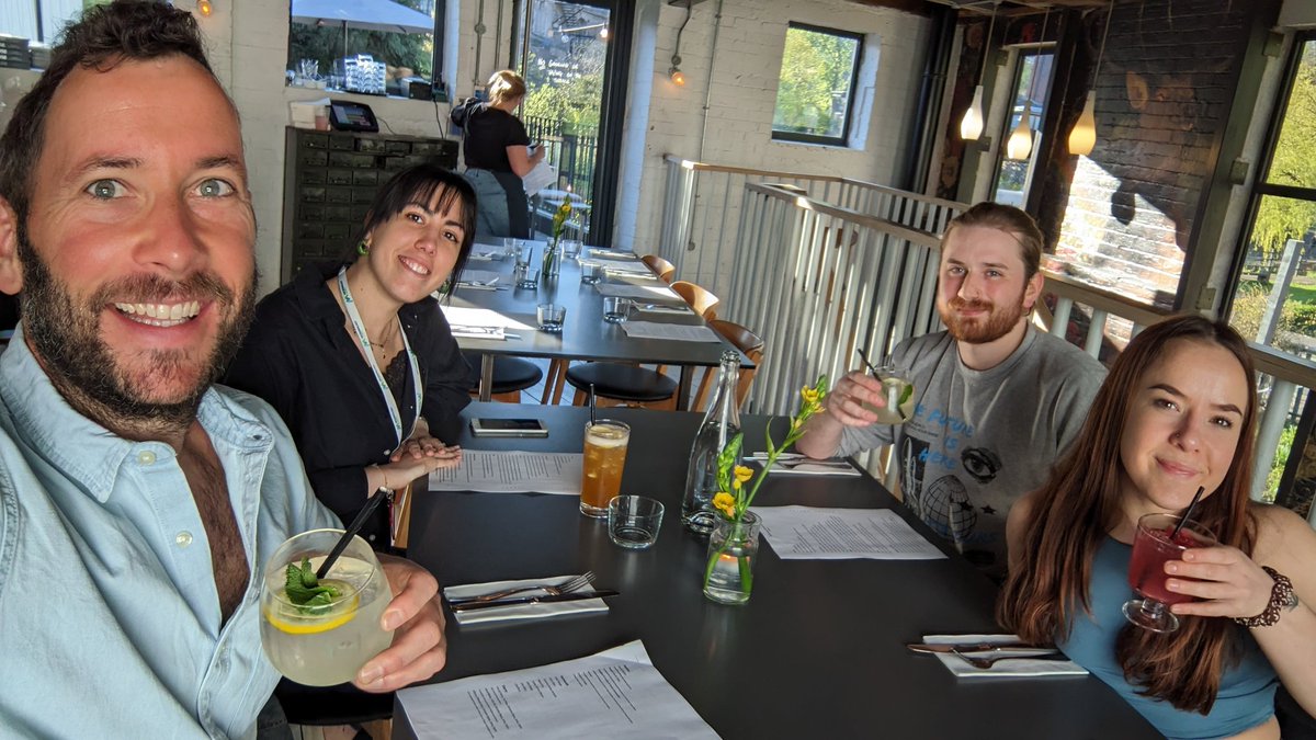 Out in Cook House in Ouseburn after a great afternoon of science discussion with the group. Lots of paper plans in progress and good things coming autumn 2023!