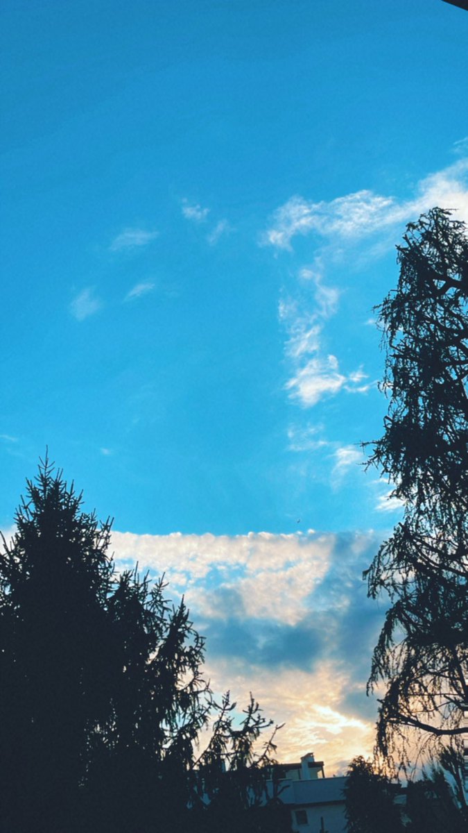 Trixysiku's tweet photo. Good evening✨I love this sky today 😍❤️
#evenig #sky #blu #cloud https://t.co/PyuH9BXv89