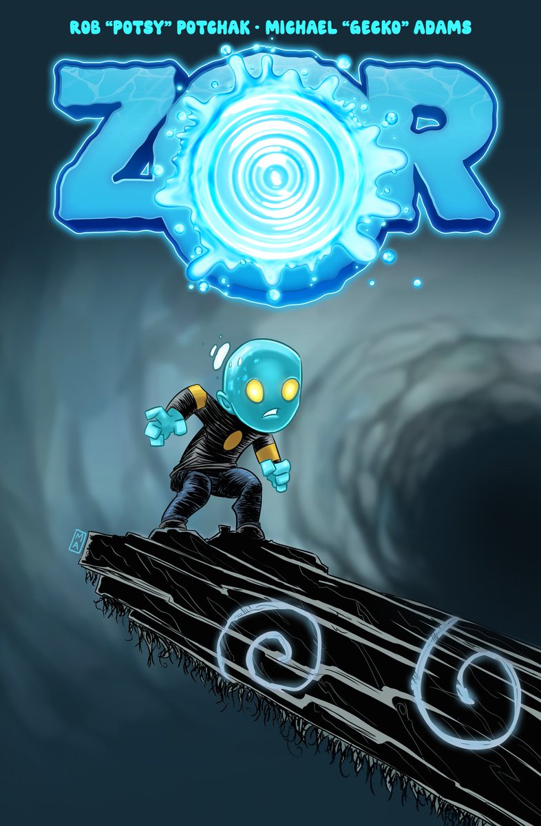 Potchak's tweet photo. Today seems like the perfect day to announce a new project from @GeckoAdams and myself.
More info soon, but today, we'll give you the preview image and logo!
#comics #newproject #potsy #gecko https://t.co/6o8nrHYIRx