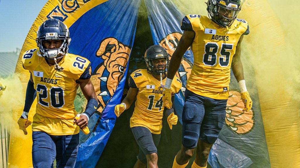 I am grateful to say I have received my first HBCU offer from North Carolina A&amp;T <a href="/NCATFootball/">Aggie Pride</a> <a href="/CoachKLang/">Kenard Lang</a> <a href="/indianbaldwinfb/">Baldwin Football(FL)</a> <a href="/bhernyscoutguy/">Brian Herny</a> <a href="/Andrew_Ivins/">Andrew Ivins</a> @MohrRecruiting <a href="/boogie_allen/">Boogie Allen</a>