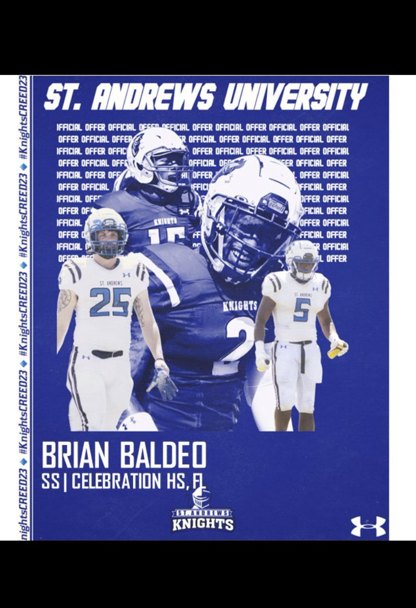 Blessed to Receive a Offer from <a href="/StAndrewsFB/">SAU Football</a> 💙🤍