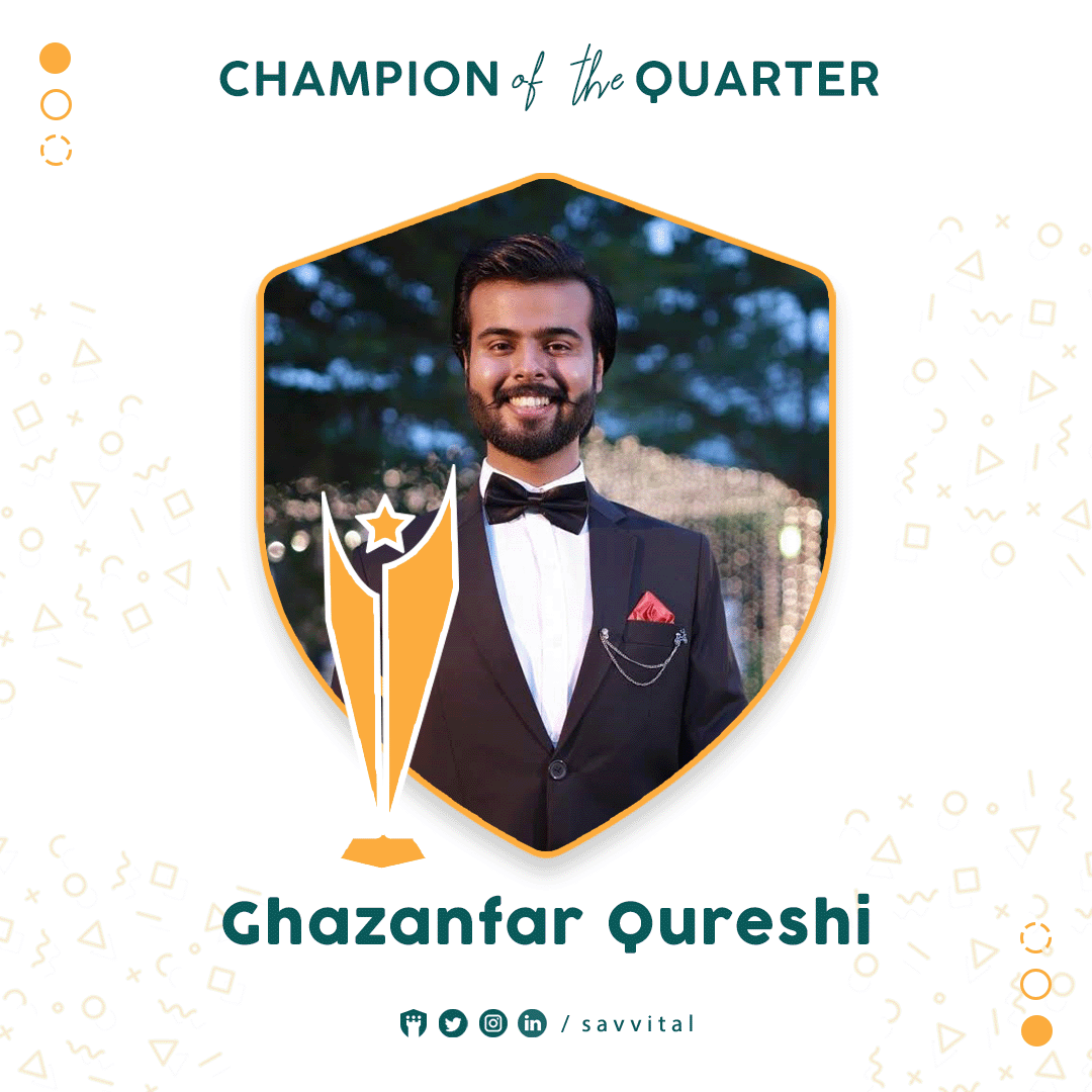 Congratulations, Ghazanfar, on winning the Champion of the Quarter award! Your outstanding contributions to Savvital have not gone unnoticed, and this recognition is a testament to your hard work and dedication!

#virtualassistantservices #employeexperience #remotework