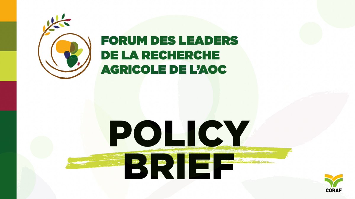 🆕 Nous avons un nouveau document de politique!
On y retrouve les orientations devant permettre à la #recherche #agricole de contribuer plus activement à la transformation des systèmes alimentaires et à la lutte contre la pauvreté en AOC.

Téléchargez 👉🏾 cutt.ly/r5qiMUU