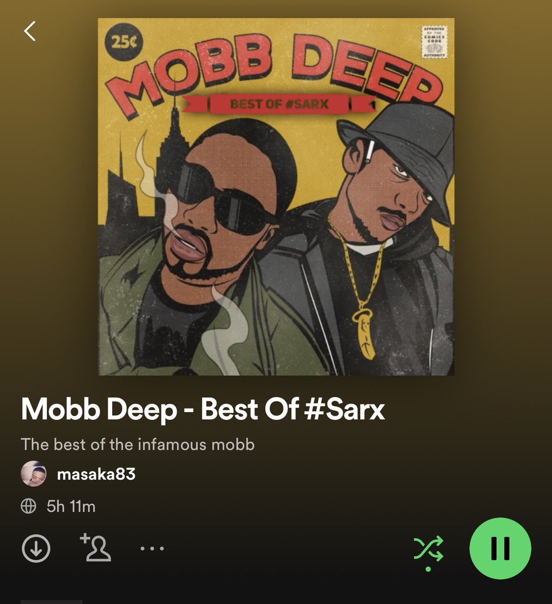 open.spotify.com/playlist/2T22J… 

#MobbDeep #NewPlaylist 🧨🔊