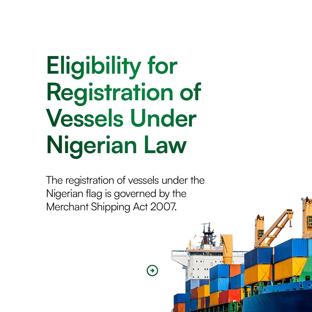 WavesandWatts's tweet photo. The flag state, which is the state whose flag the ship is entitled to fly, is crucial in International Maritime and Admiralty Law.

In this brief carousel, we discuss the concept of Nationality of Ships and also the eligibility of registration of vessels under Nigeria's Laws. https://t.co/nAuBPcBGfY