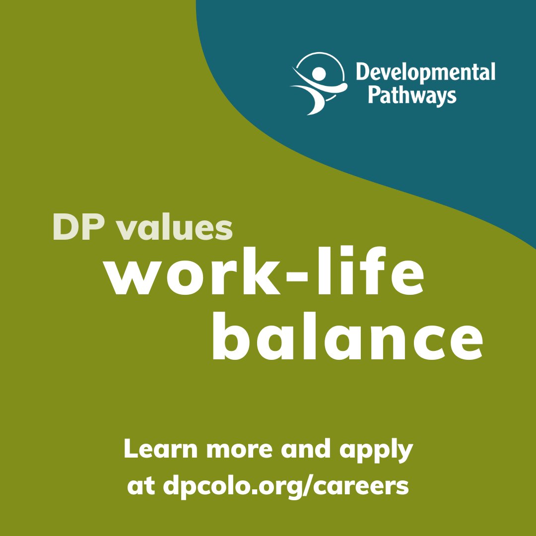 dev_pathways's tweet photo. Are you looking for a fulfilling career that supports your life? We offer flexible schedules, a hybrid work environment, and generous paid time off. Join our team of compassionate and collaborative individuals! 

Learn more and apply on our careers page: https://t.co/Tz79LuIgBh https://t.co/QBVFhXDwDk