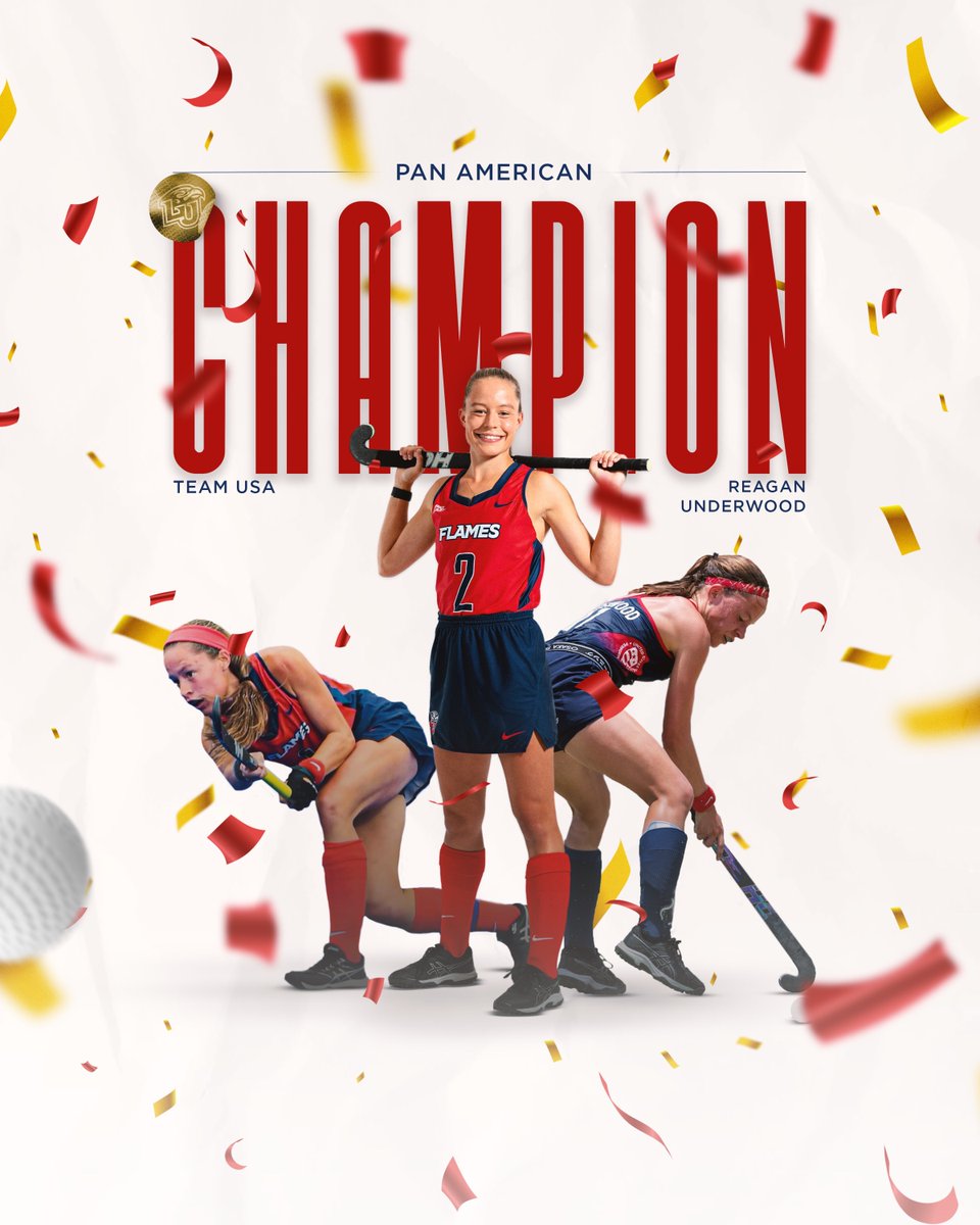 LibertyFH's tweet photo. Proud is an understatement! 

A huge shoutout to @reagunderwood for her contributions in helping @USAFieldHockey win 🥇 at the Junior Pan American Championships! Reagan gave the USA the lead in a 1-1 tie with Argentina in regulation then scored the winner in the shootout! https://t.co/XrVk5j0crV