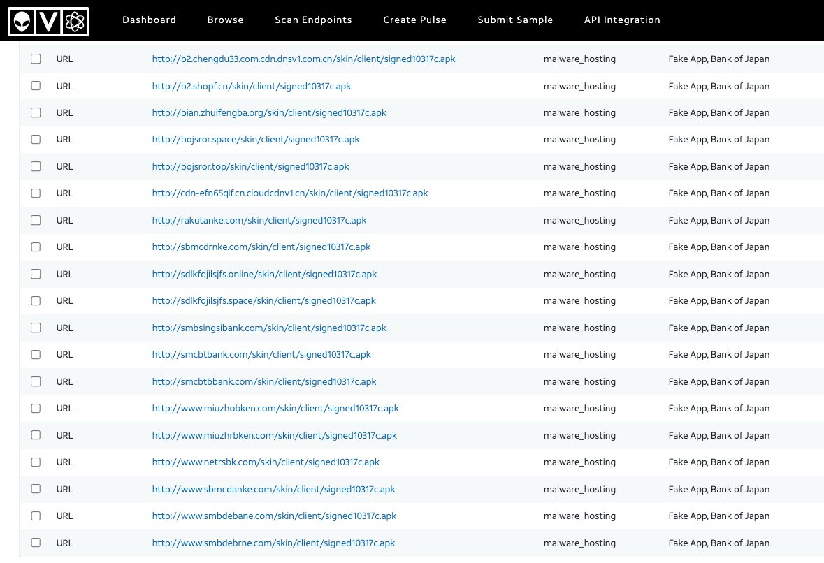 ozuma5119's tweet image. ⚠️fake Android App [Rapport ラポート] #SpyNote #trojan

IP: 194.124.216[.]154 (AS3214 xTom)
Abused Brand: Bank of Japan 日本銀行
IoC: otx.alienvault.com/pulse/6440223b…

🦠/skin/client/signed10317c.apk
bazaar.abuse.ch/sample/7c4fdf5…
bazaar.abuse.ch/sample/841271e…
@NaomiSuzuki_ @58_158_177_102 @bunnymaid