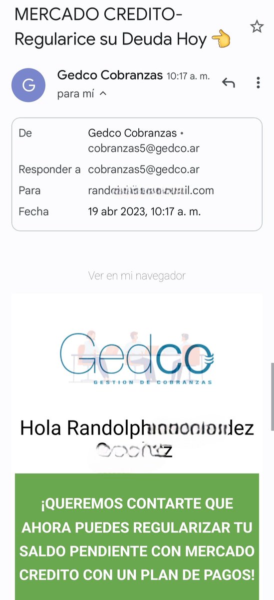 Randolphlic's tweet photo. Yo no les debo @ML_Ayuda y no me presto para éste tipo de fraudes @CondusefMX @profeco esto es un delito aquí en mexico. Por lo que veo el correo es de argentina https://t.co/lqFc9o8vJF
