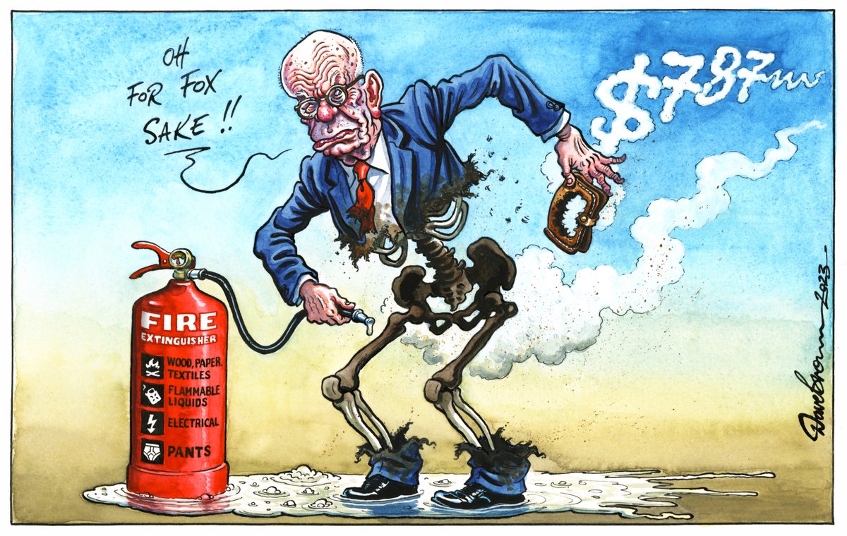 Tomorrow's @Independent cartoon... #RupertMurdoch  #FoxNews #DominionVotingSystems #DominionvFox #FakeNews #FoxNewsLies