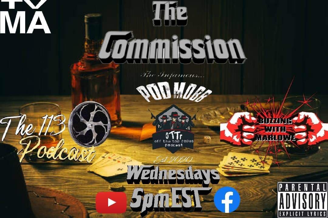 OTTRMobb's tweet photo. New edition of #CommissionTalk Talk today 5pmEST on the O.T.T.R Network 
 #SupportOTTR #SupportLocalPodcasts  #BlackOwnedPodcast #OffTheTopRopesPodcast #wrestlingcommunity #wrestlingnews #wrestling #podcasts #podcasting #PodcastAndChill https://t.co/VqbG0pzrCz