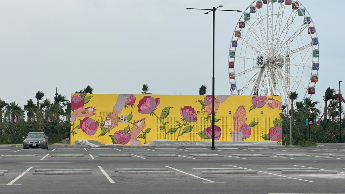 Ghadaaax's tweet photo. Murals I worked on recently https://t.co/C9ePAiviVv