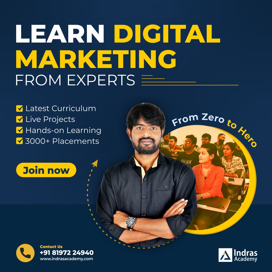 indranandyala's tweet photo. Whether you are a beginner or an experienced marketer, our course is tailored to meet your needs and accelerate your career.

https://t.co/aIg3IDroUm

Contact us : +91 8197224940

#digitalmarketingcourse #digitalmarketing #training #coursesonline #institute https://t.co/moWH74RQNq