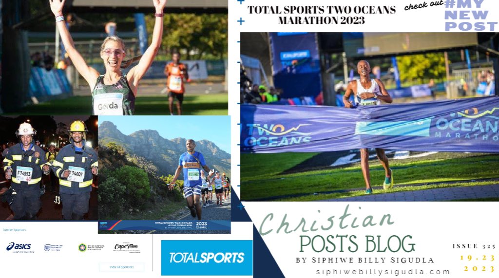 billysigudla1's tweet photo. Extra Extravagant Check out #mynewpost #christianposts Total Sports Two Oceans Marathon 2023-From Start to Finish: 2023 Marathon Race Day Recap from The Christian Post Blog
#NowOut at https://t.co/bpGXG2RTz5 direct link to be shared soon @TotalsportsSA @2OceansMarathon #TTOM2023 https://t.co/pevFQ7k9aI