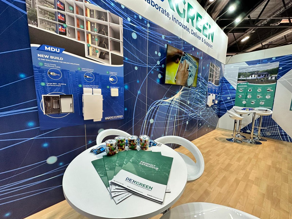 DexGreen_Ltd's tweet photo. Another day finished at @FTTHCouncilEU Council Europe's FTTH Conference 2023! And what a day! It was great speaking with everyone. Come by Stand S02 tomo for product demos and hear about our fibre solutions and exciting MDU connectivity range!
#ftth23 #fibre #FTHH #europe https://t.co/NczAj7ChOV