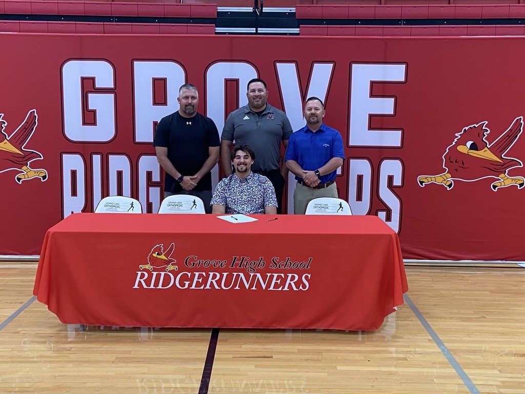 grove_athletics's tweet photo. Congratulations to all out athletes who will be playing at the next level.  Ridgerunner Athletics is proud of you!!! https://t.co/9s5PqmT2az