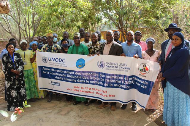 Promotion et protection des Droits de l’Homme : L’ONUDC et le HCDH renforcent les capacités des membres personnels de la CNDH sur les droits de l’homme dans un contexte de migration.