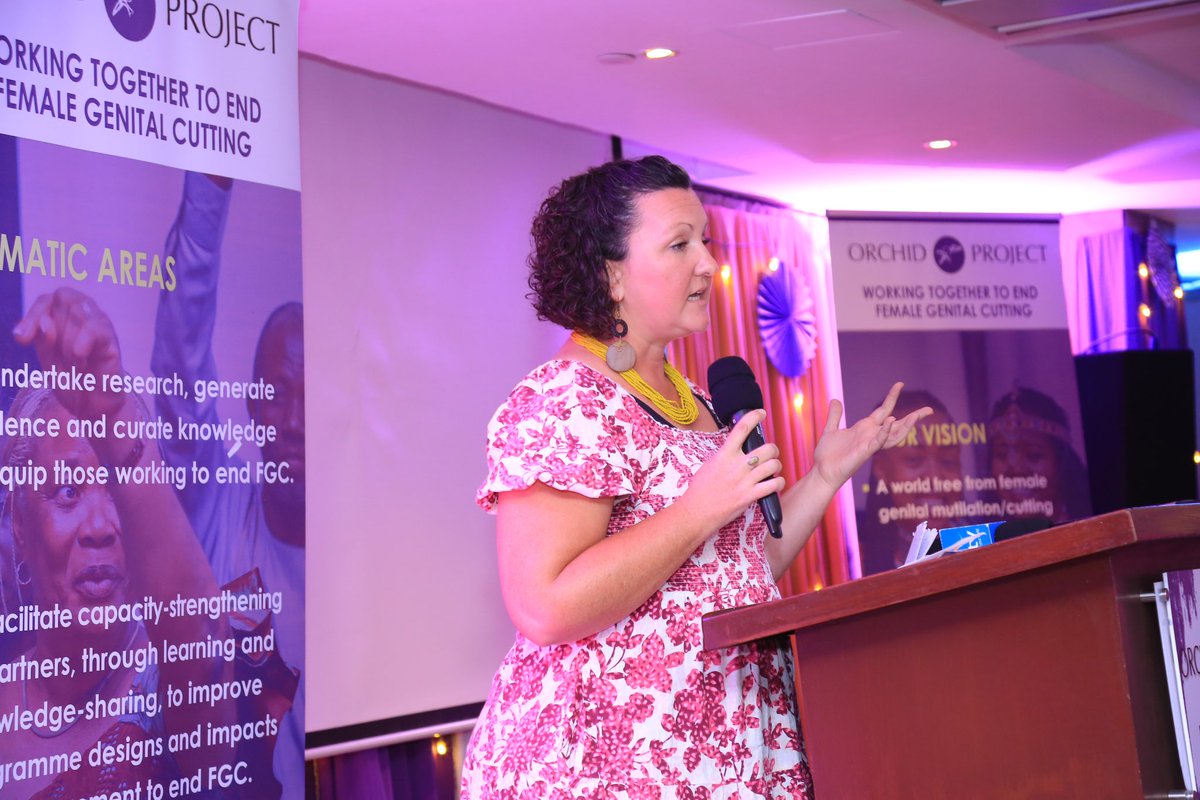 OrchidProject's tweet photo. Shannon, our research manager, shared that our first strategic objective is to undertake research, generate evidence, and curate knowledge to better equip those working to end FGM/C.#EndFGM #OrchidProject https://t.co/DRzM57oi8e