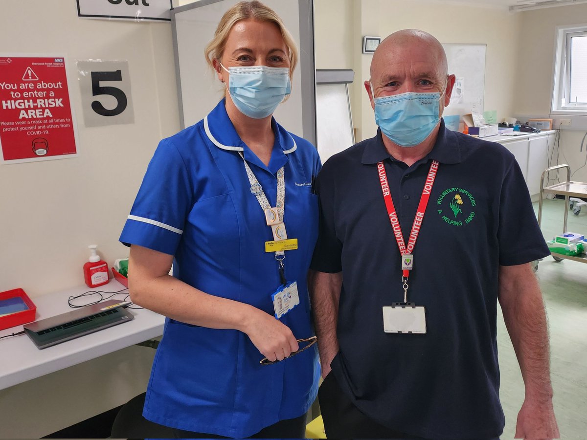 SFH Community Involvement (@sfhinvolvement) on Twitter photo The King's Mill vaccination centre are delighted to have a team of hospital volunteers joining them to support them during this busy booster vaccine period. Deputy Sister Sam extended a warm welcome to volunteer John today <a href="/SFHFT/">Sherwood Forest Hospitals NHS FT</a> <a href="/BarryGlover10/">Barry Glover</a> @PhilBoltonRN @clairemward123 The King's Mill vaccination centre are delighted to have a team of hospital volunteers joining them to support them during this busy booster vaccine period. Deputy Sister Sam extended a warm welcome to volunteer John today <a href="/SFHFT/">Sherwood Forest Hospitals NHS FT</a> <a href="/BarryGlover10/">Barry Glover</a> @PhilBoltonRN @clairemward123
